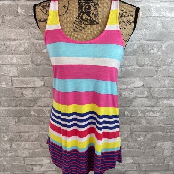 Zara Multicolored Striped Tank Top - Picture 1 of 4